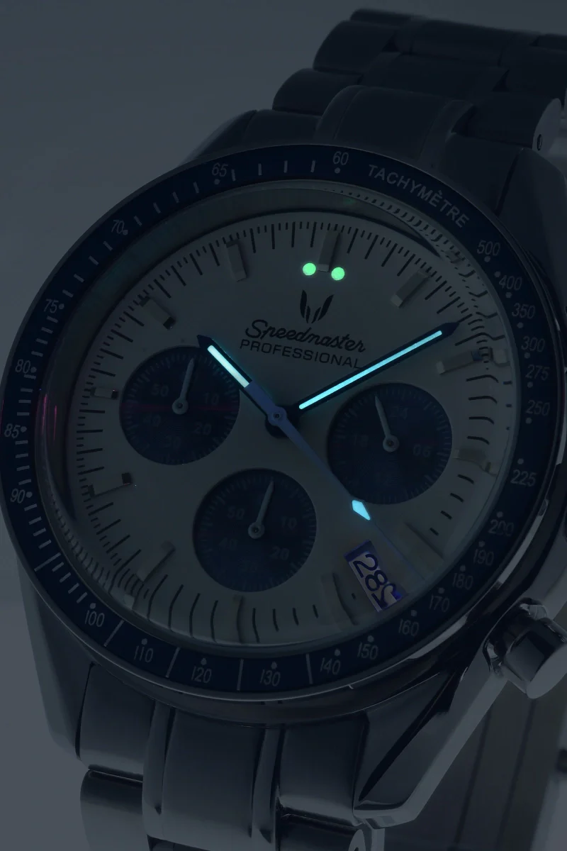 Custom Speedmaster Blue Panda - Image 8