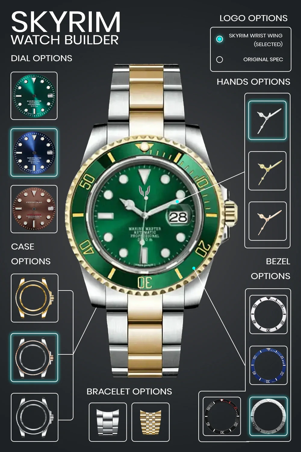 Design Your Custom Submariner & Yacht-Master