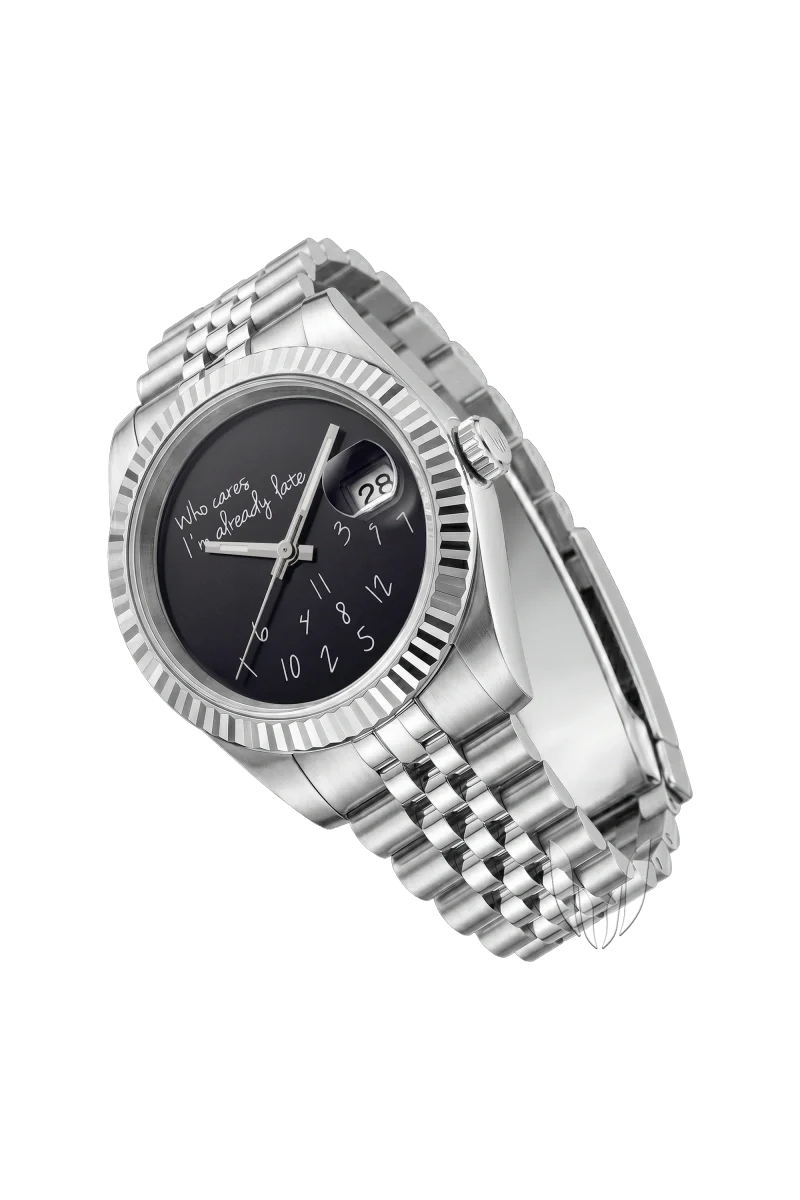Custom Datejust Black Who Cares? - Image 3