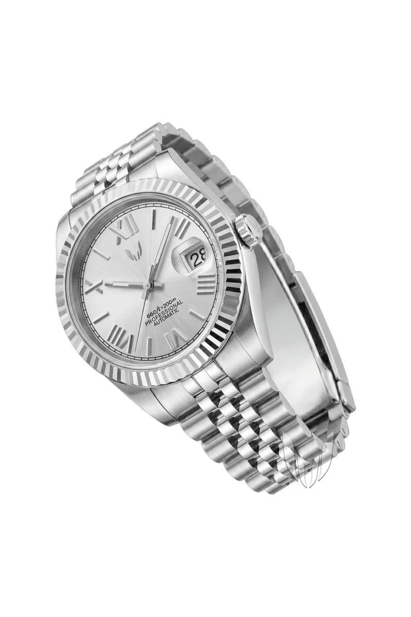 Custom Datejust Roman Silver - Image 2