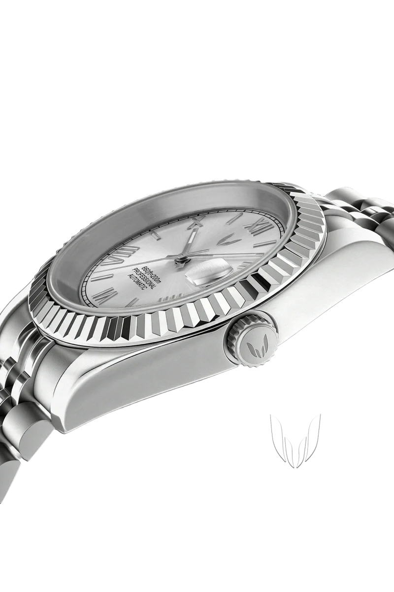 Custom Datejust Roman Silver - Image 4