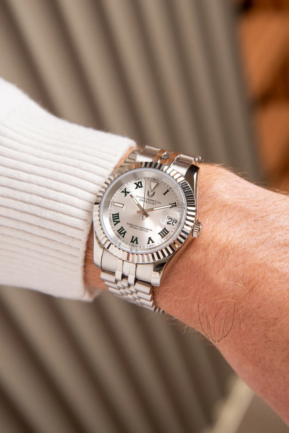 Custom Datejust Wimbledon Silver - Image 2
