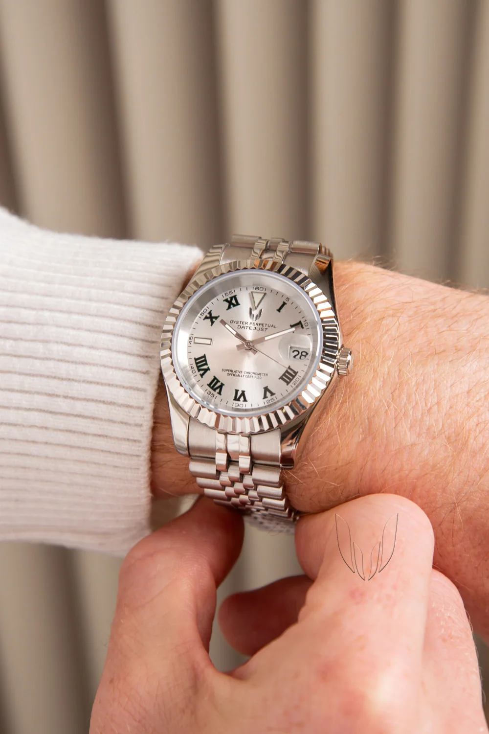 Custom Datejust Wimbledon Silver - Image 4