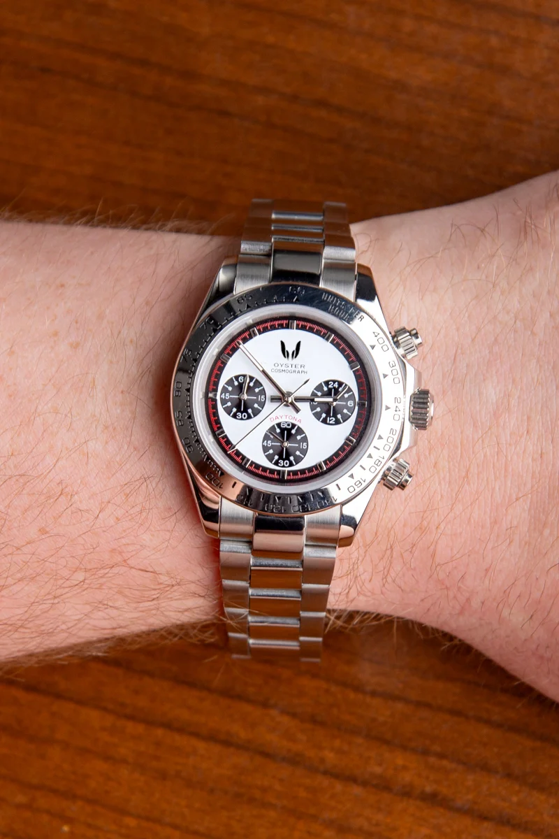 Custom Daytona Silver Ceramic Panda - Image 2