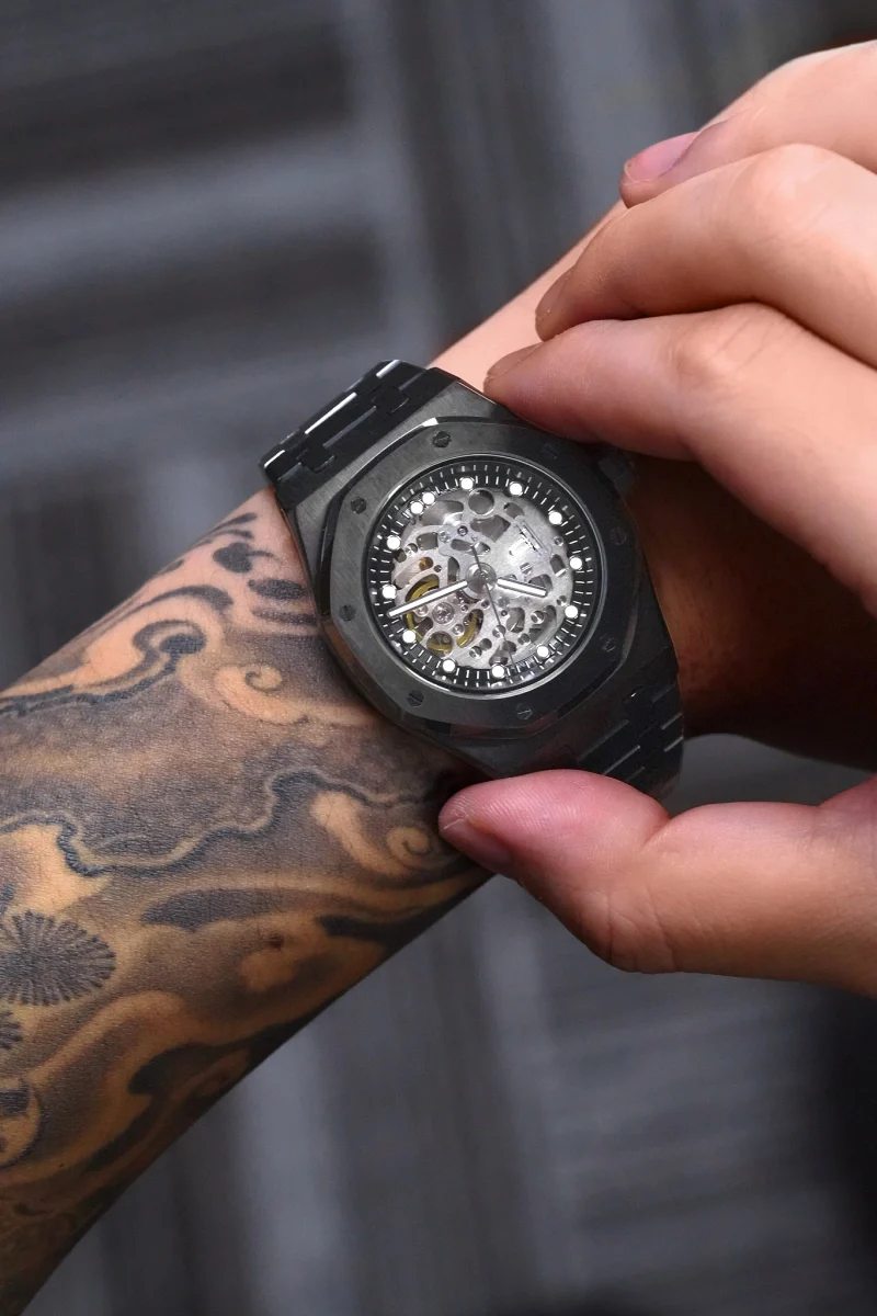 Custom Royal Oak Skeleton Black - Image 2