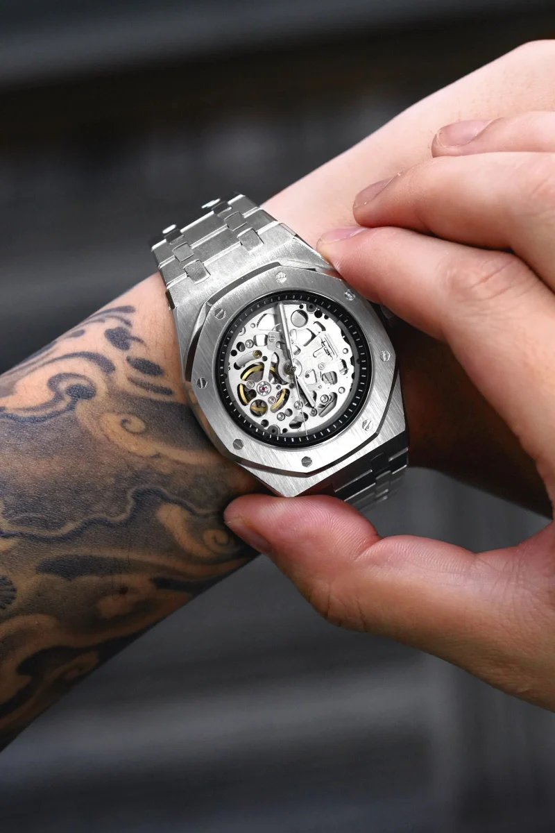 Custom Royal Oak Skeleton Silver II - Image 2