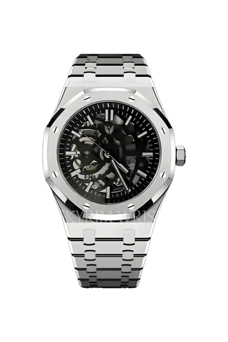 Custom Royal Oak Skeleton Silver