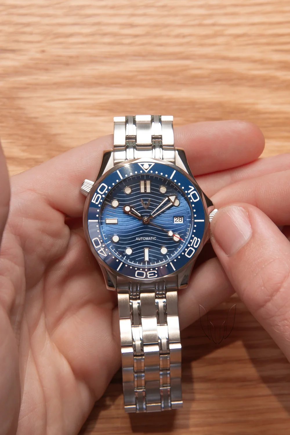 Custom Seamaster Silver Blue - Image 4