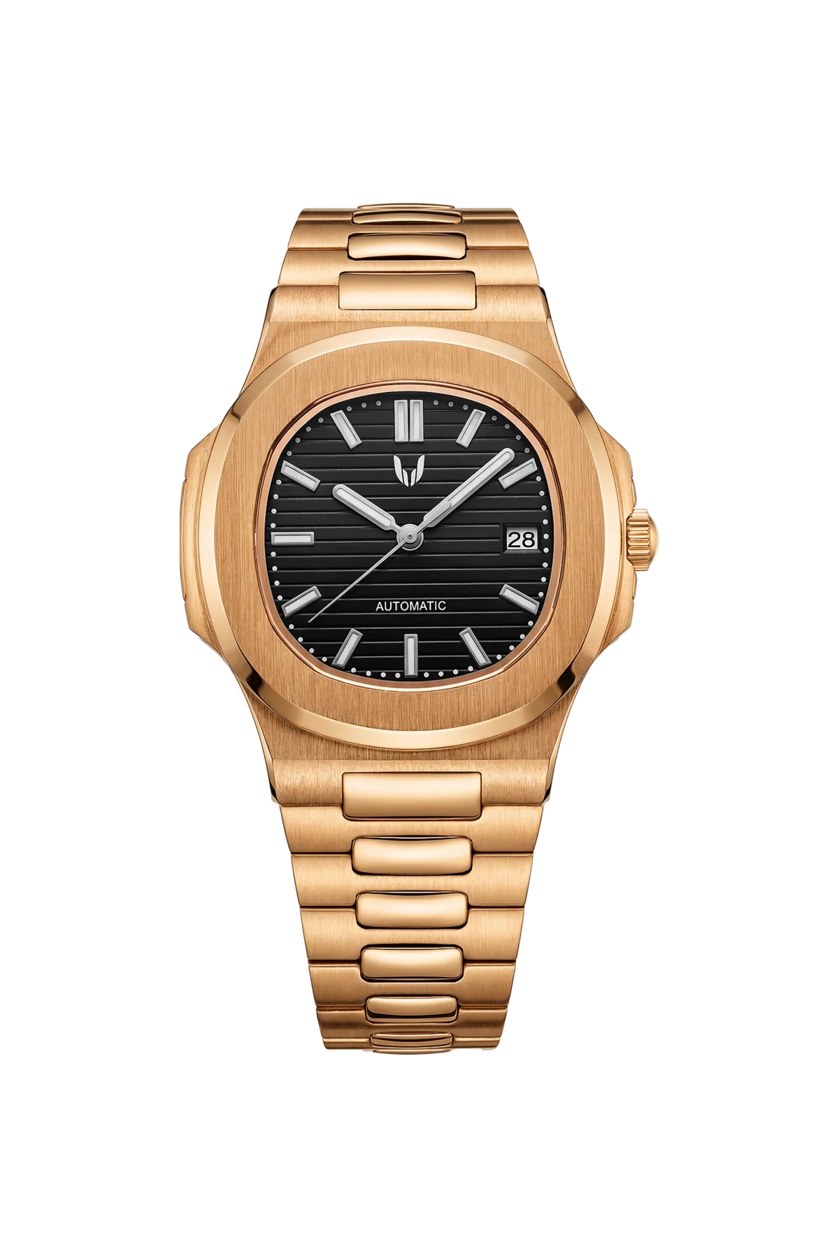 Custom Nautilus Rose Gold Black