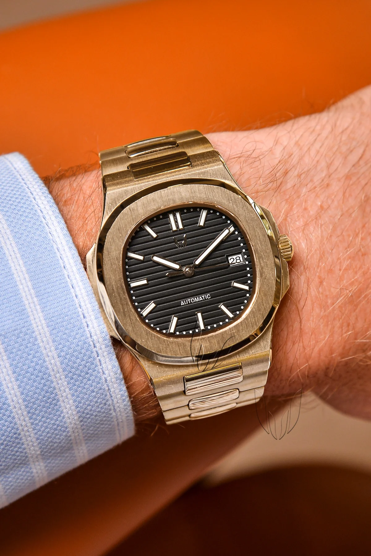 Custom Nautilus Rose Gold Black - Image 2