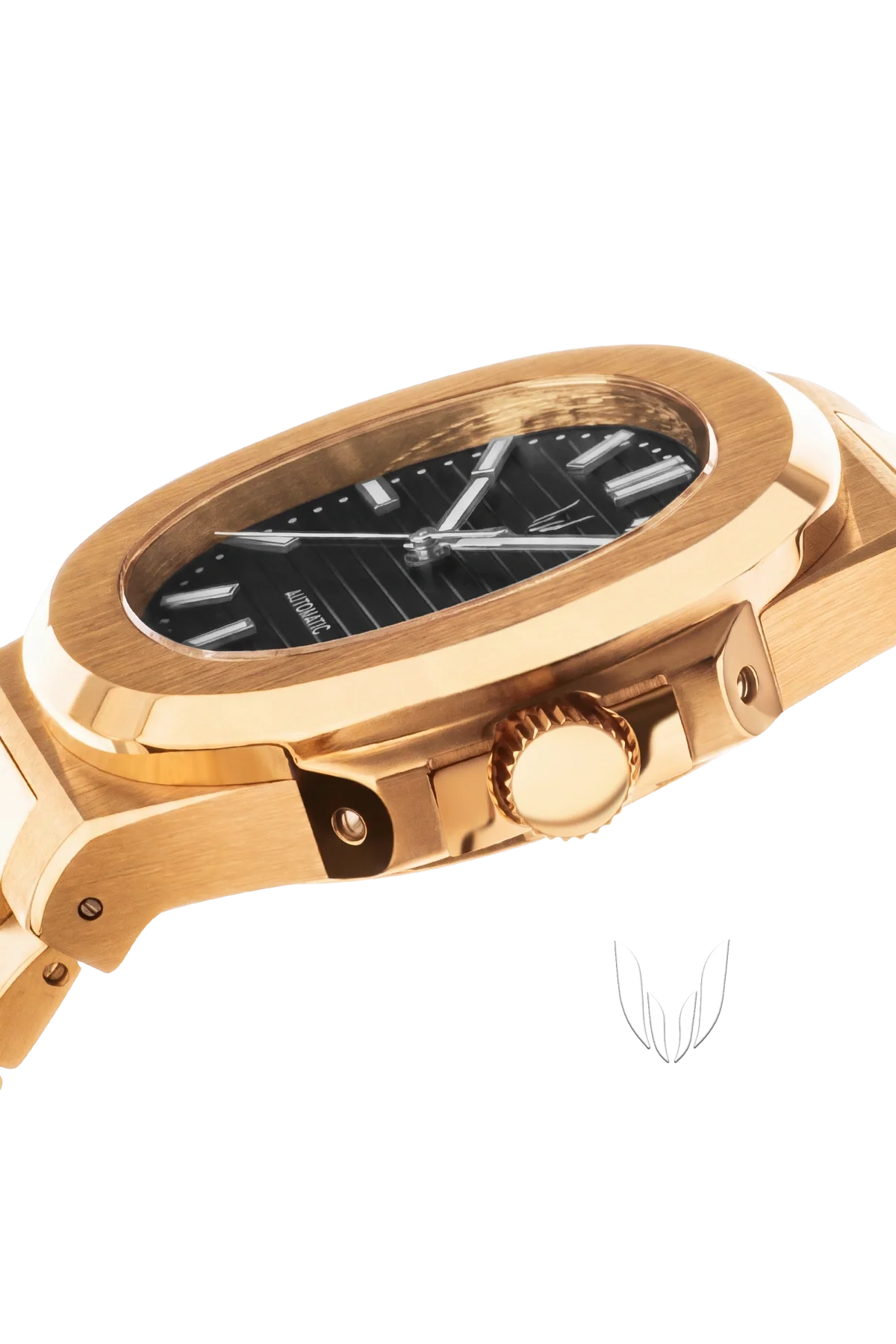 Custom Nautilus Rose Gold Black - Image 3