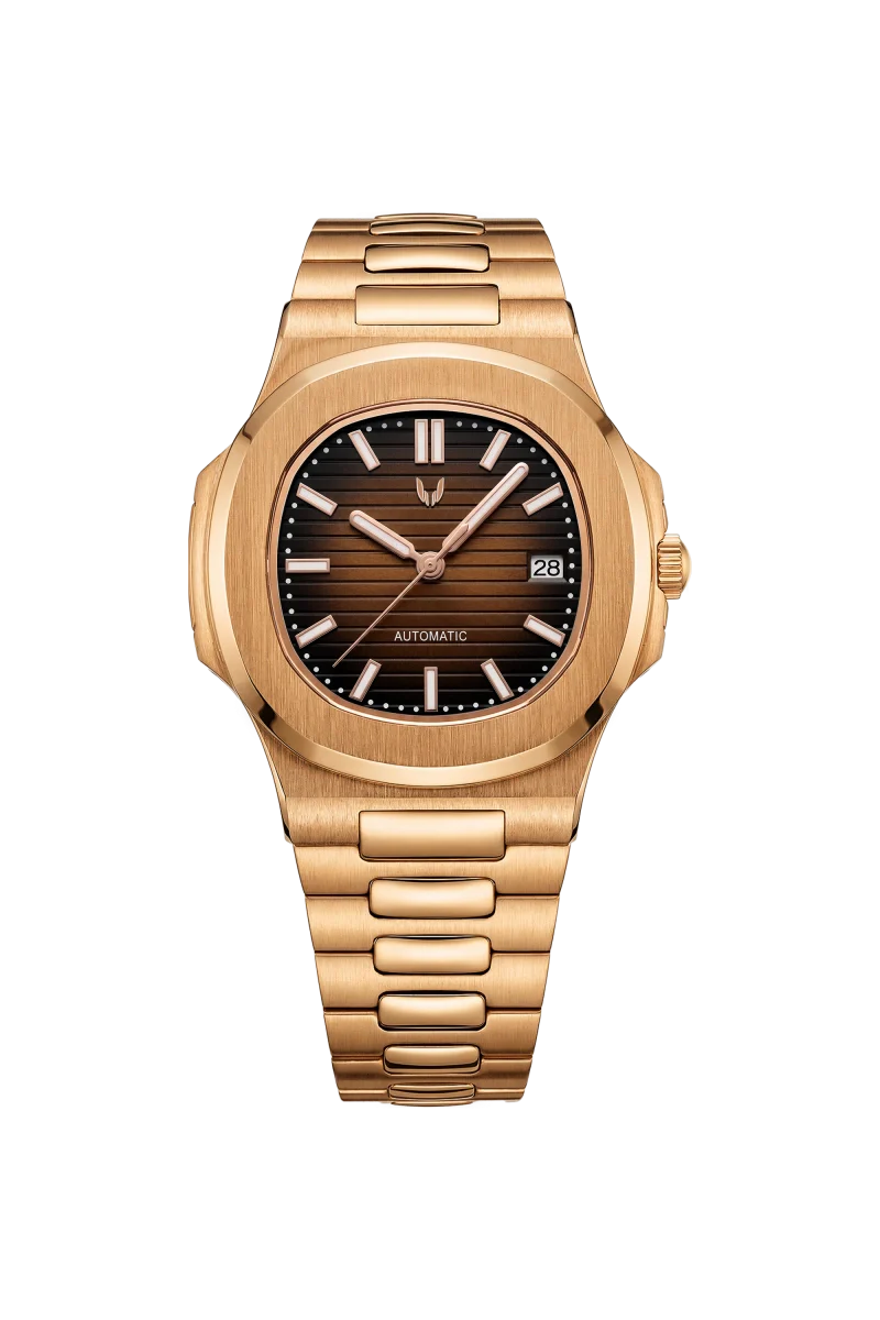 Custom Nautilus Rose Gold Brown