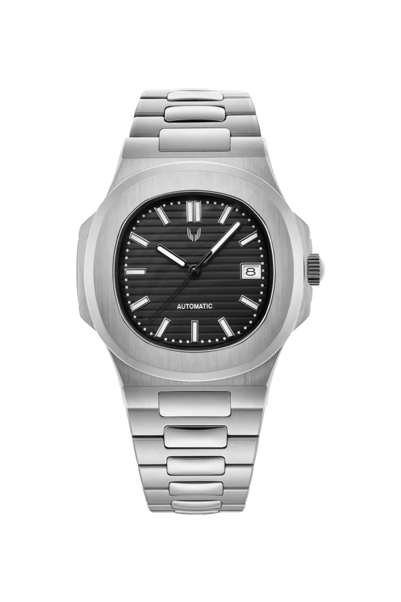 Custom Nautilus Silver Black