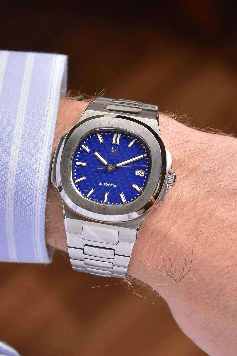 Custom Nautilus Silver Blue - Image 2