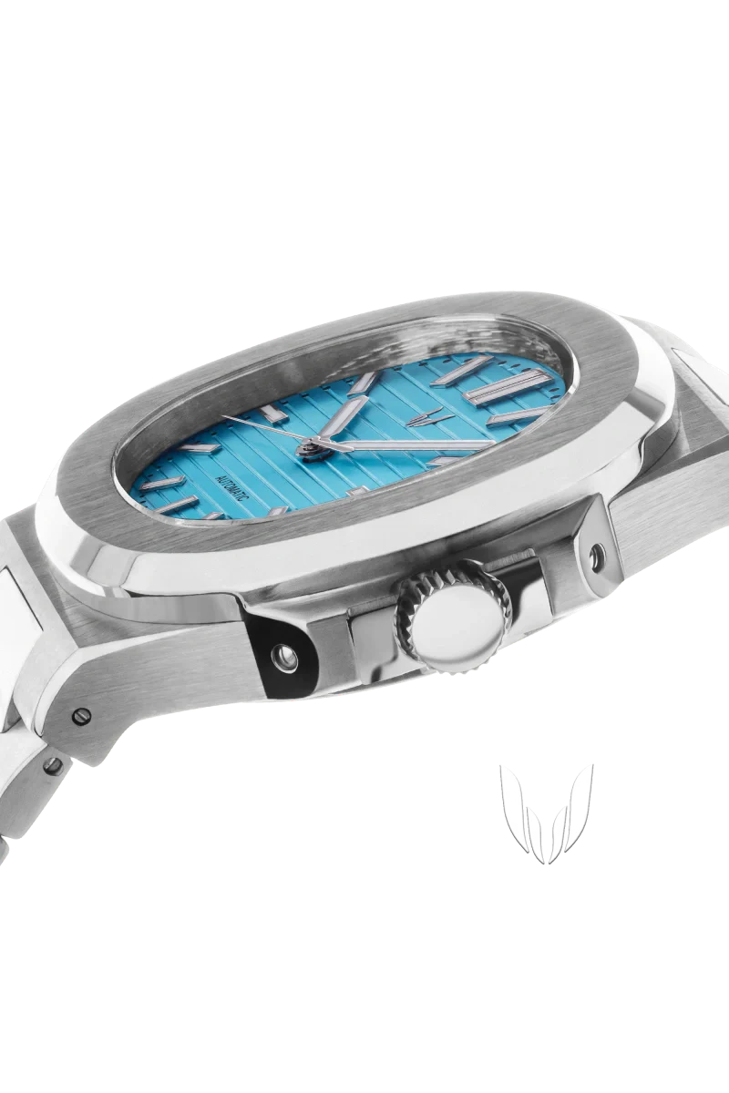 Custom Nautilus Silver Tiffany Blue - Image 3