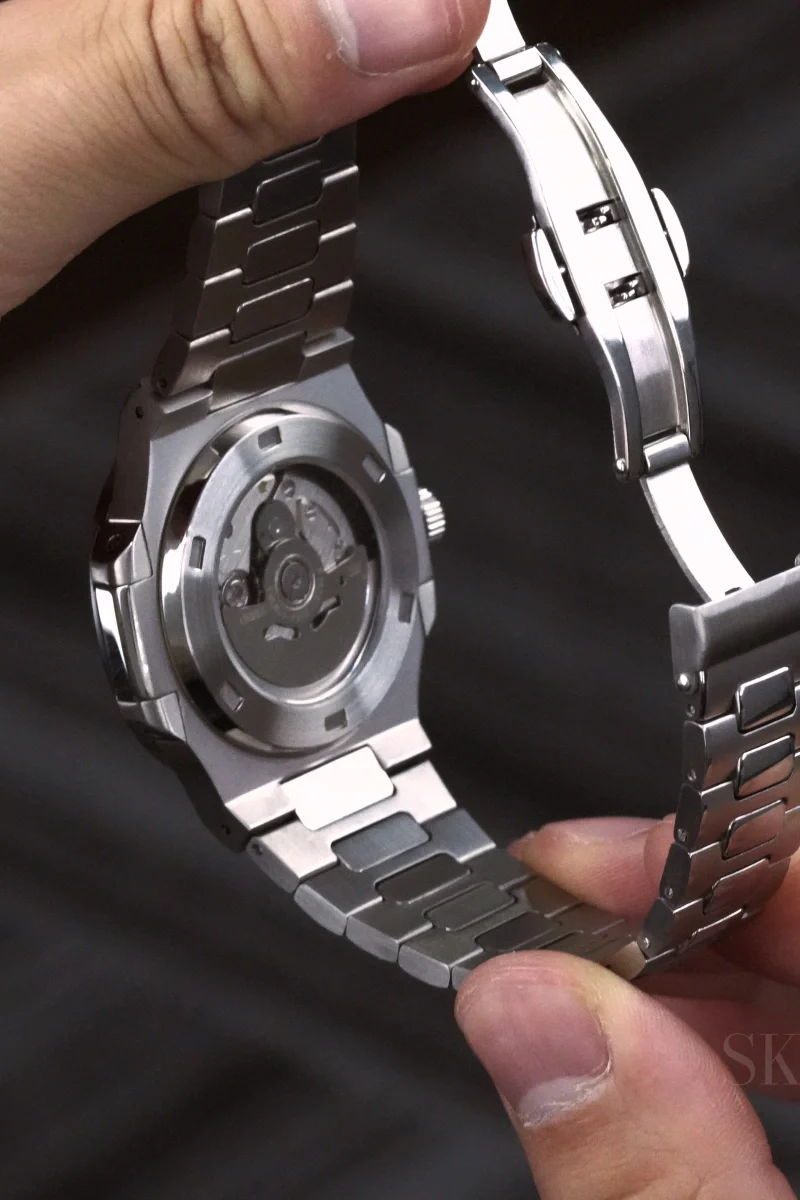 Custom Nautilus Silver Black - Image 2